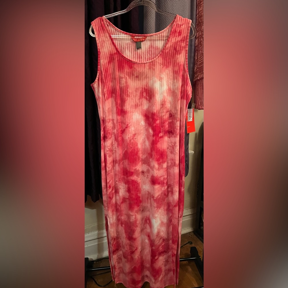 Hot Pink, Tie dye, bodycon dress by Hot Kiss. Size 3X